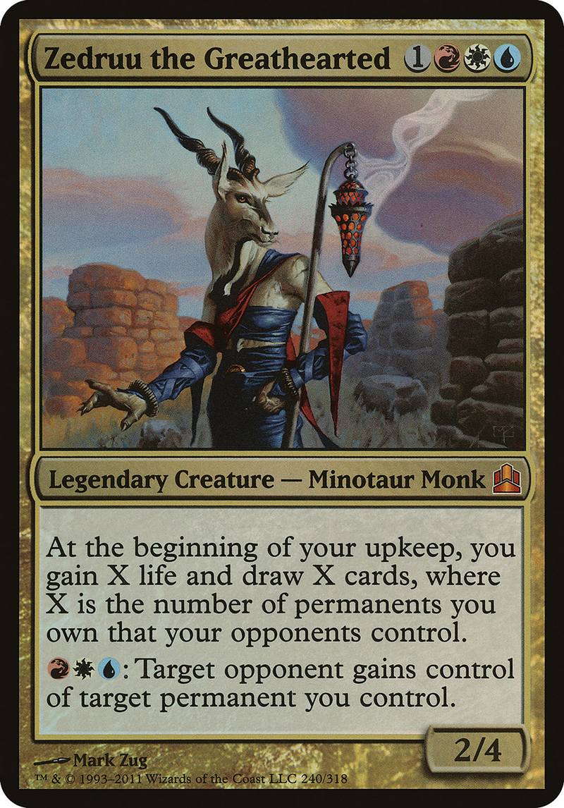 Zedruu the Greathearted (Commander) [Commander 2011 Oversized] Foil