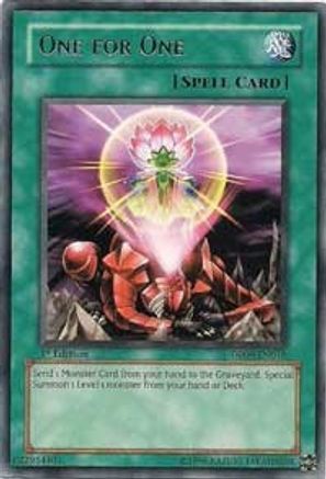 One for One (Rare) (DP09-EN018) - Duelist Pack 9: Yusei 2 1st Edition