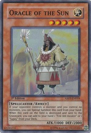 Oracle of the Sun (Super Rare) (ABPF-EN019) - Absolute Powerforce 1st Edition
