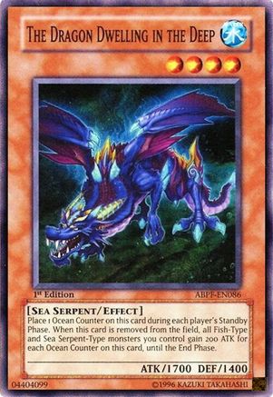 The Dragon Dwelling in the Deep (Super Rare) (ABPF-EN086) - Absolute Powerforce 1st Edition