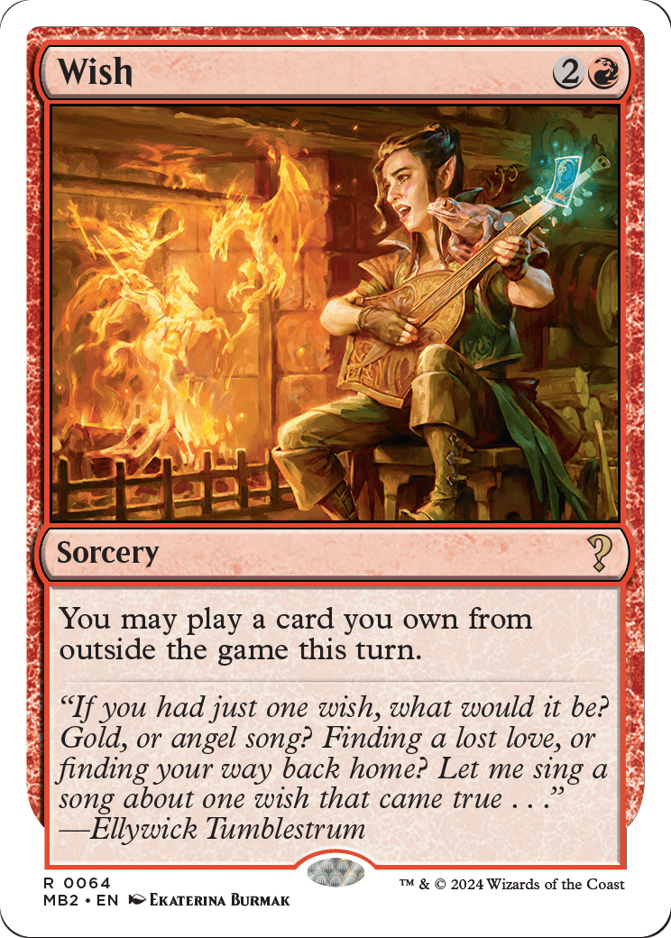Wish (White Border) (MB2-064) [Mystery Booster 2]