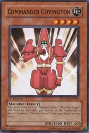 Commander Covington (Common) (SDMM-EN005) - Structure Deck: Machina Mayhem 1st Edition