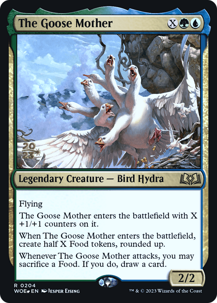 The Goose Mother (PRE-204) [Wilds of Eldraine Promos] Foil