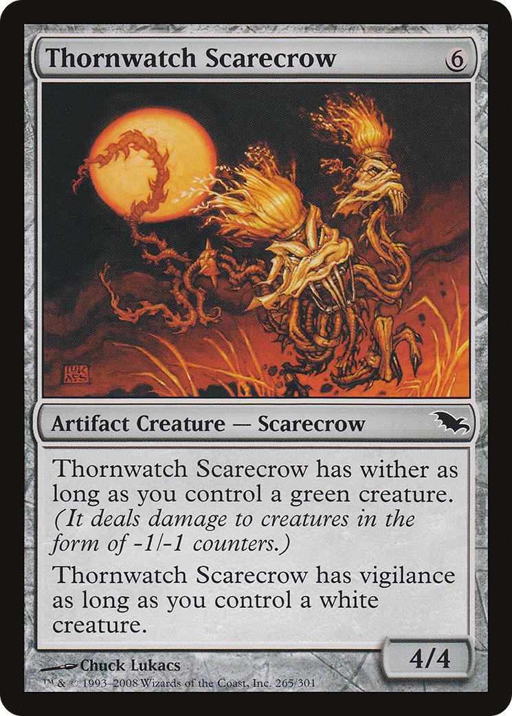 Thornwatch Scarecrow (SHM-265) [Shadowmoor] Foil
