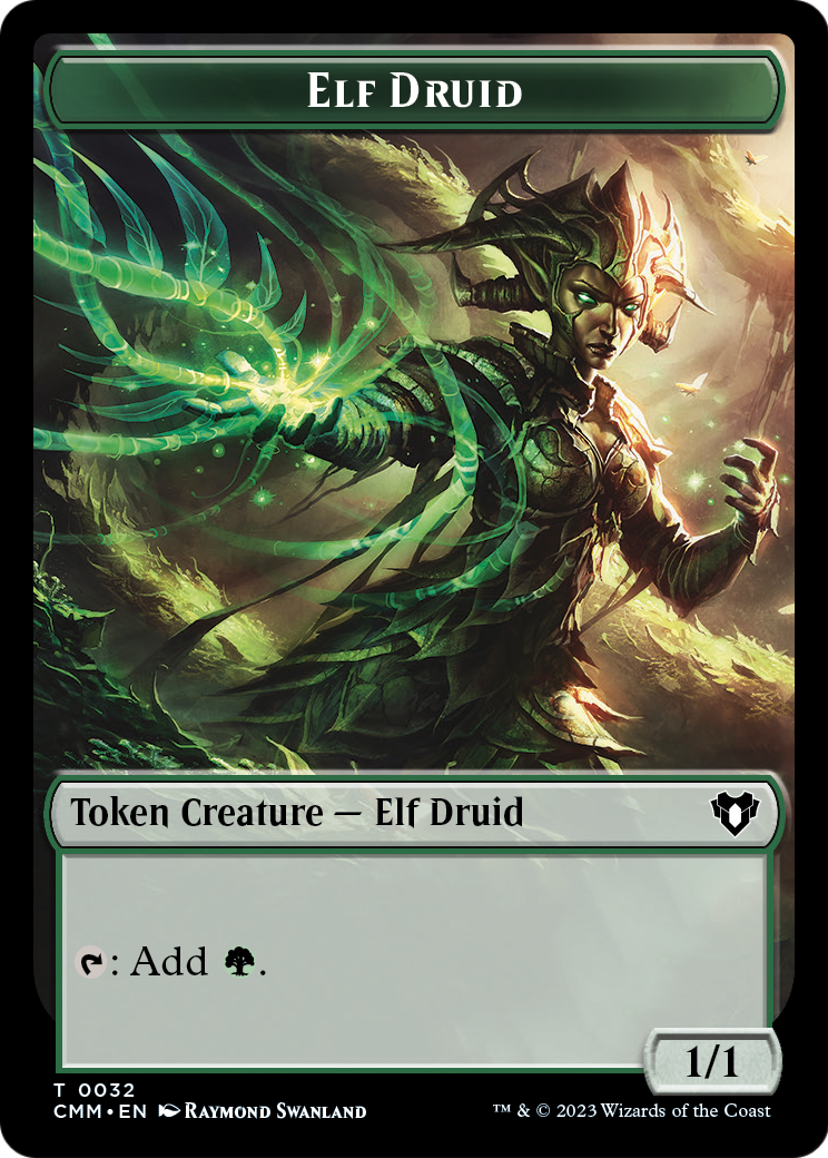 Elf Druid (TCMM-032) [Commander Masters Tokens]