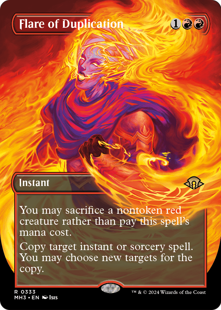 Flare of Duplication (Borderless) (MH3-333) [Modern Horizons 3]