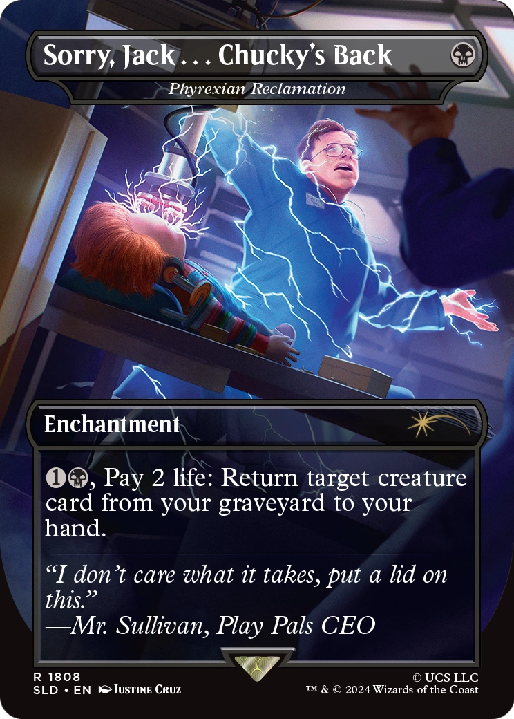 Sorry, Jack . . . Chucky's Back - Phyrexian Reclamation (SLD-1808) (Borderless) [Secret Lair Drop]