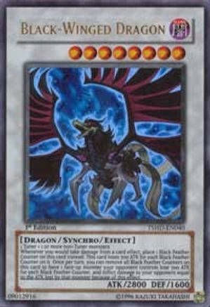 Black-Winged Dragon (Ultra Rare) (TSHD-EN040) - The Shining Darkness 1st Edition