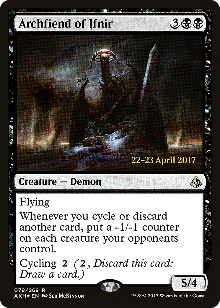 Archfiend of Ifnir (PRE-078) [Amonkhet Promos] Foil