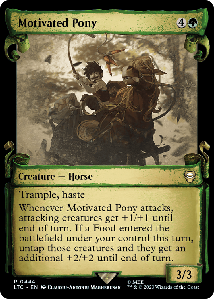 Motivated Pony (Showcase Scrolls) (LTC-444) [Tales of Middle-earth Commander] Foil