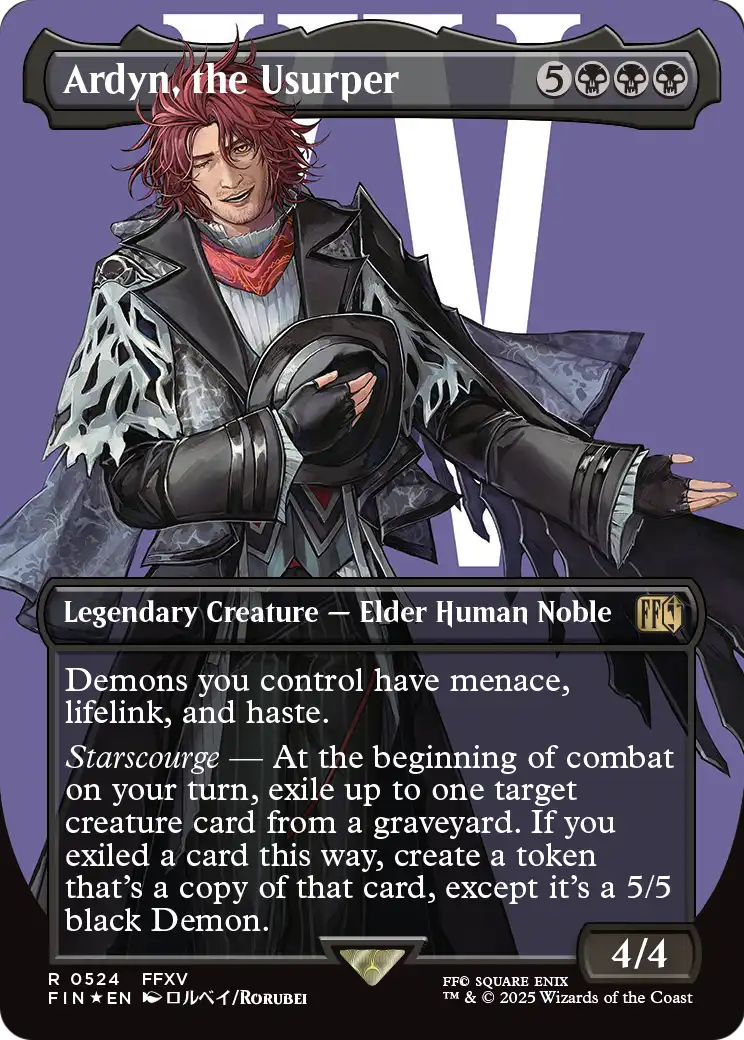 Ardyn, the Usurper (FIN-524) (Borderless) (Surge Foil) [FINAL FANTASY] Foil