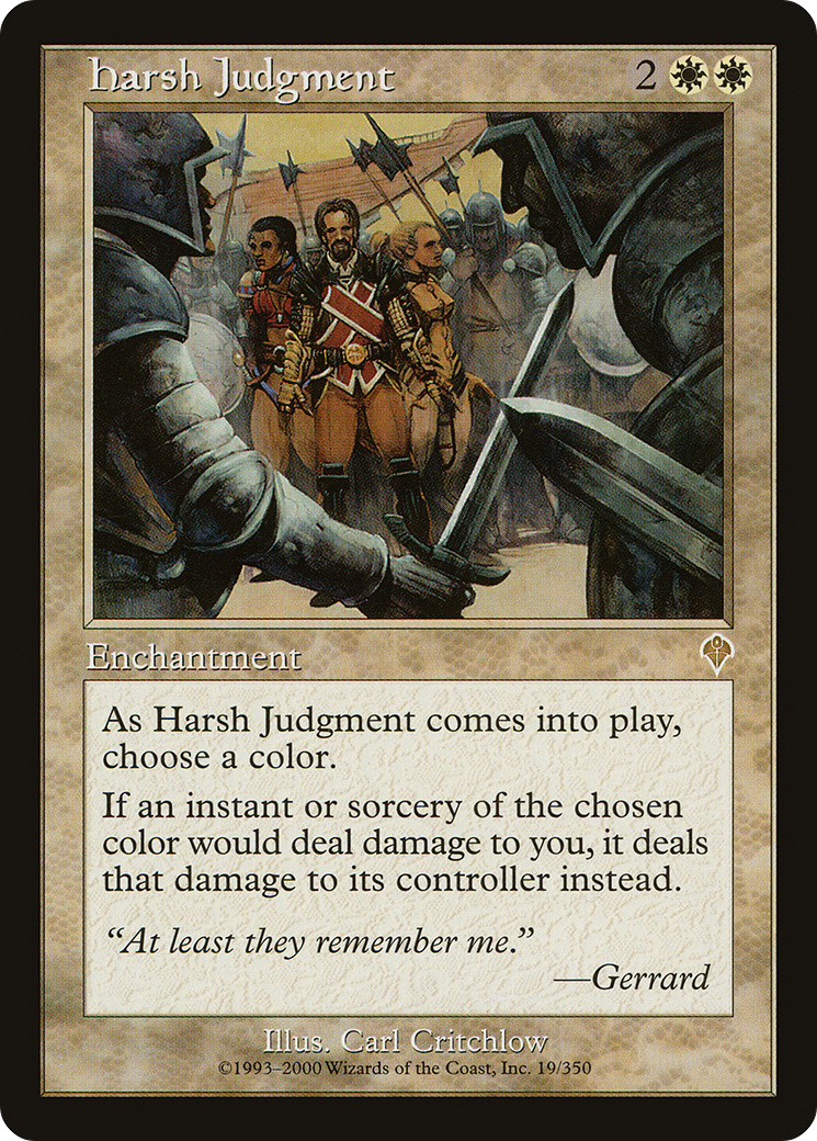 Harsh Judgment (INV-019) [Invasion] Foil