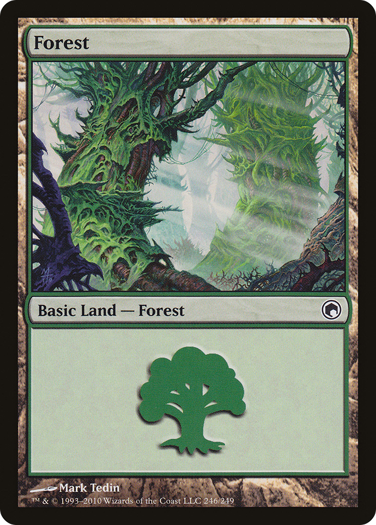 Forest (SOM-246) [Scars of Mirrodin]