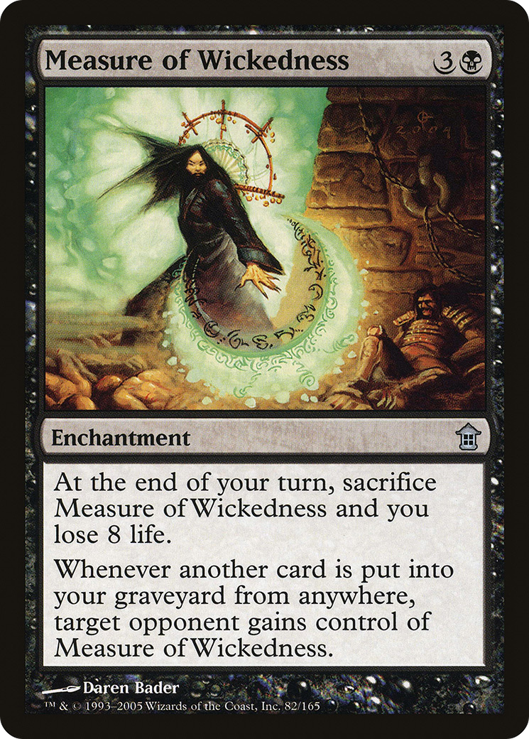 Measure of Wickedness (SOK-082) [Saviors of Kamigawa]