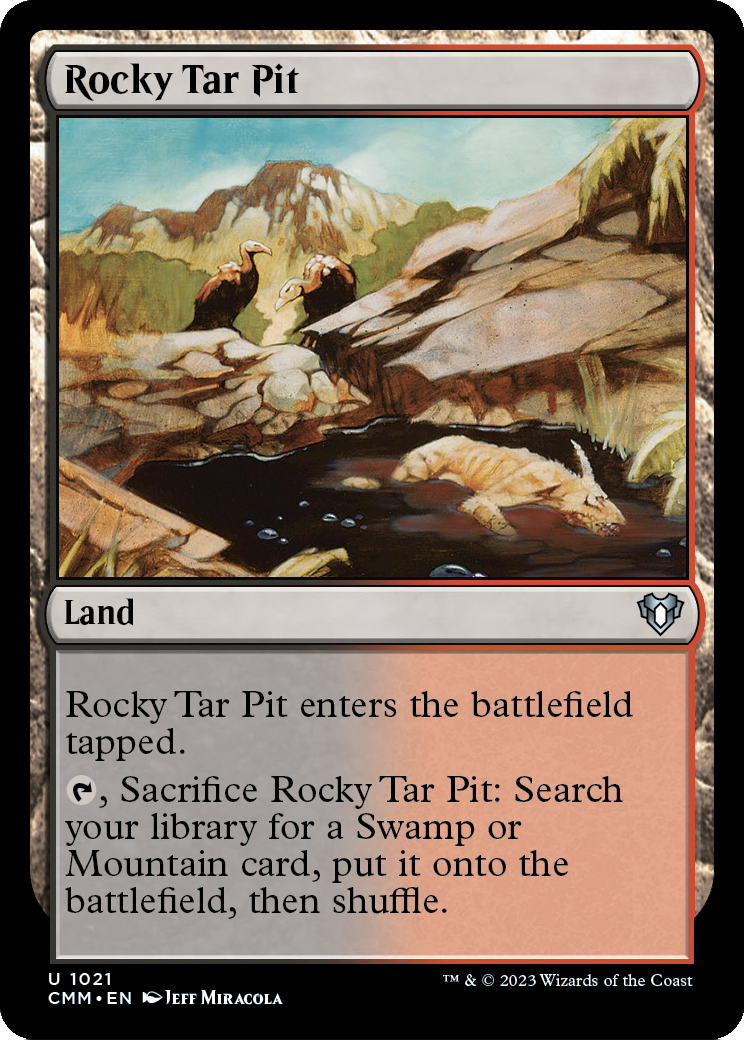 Rocky Tar Pit (CMM-1021) [Commander Masters]