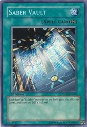 Saber Vault (Secret Rare) (TSHD-EN086) - The Shining Darkness 1st Edition
