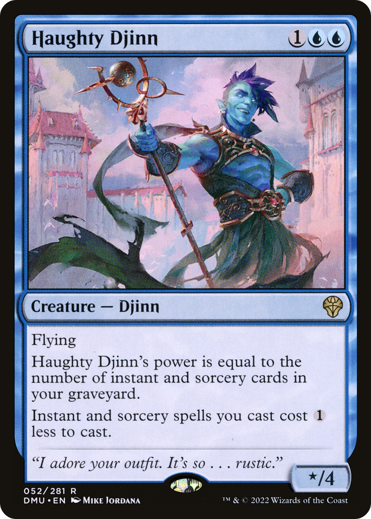 Haughty Djinn (DMU-052) [Dominaria United] Foil