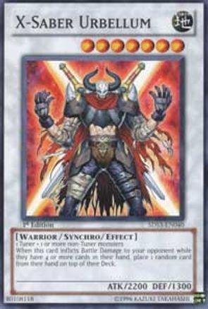 X-Saber Urbellum (Common) (5DS3-EN040) - Starter Deck: Duelist Toolbox 1st Edition