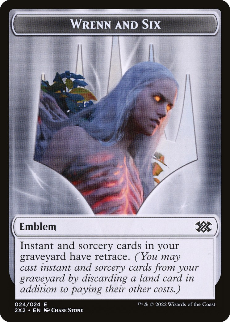 Wrenn and Six Emblem (T2X2-024) [Double Masters 2022 Tokens] Foil