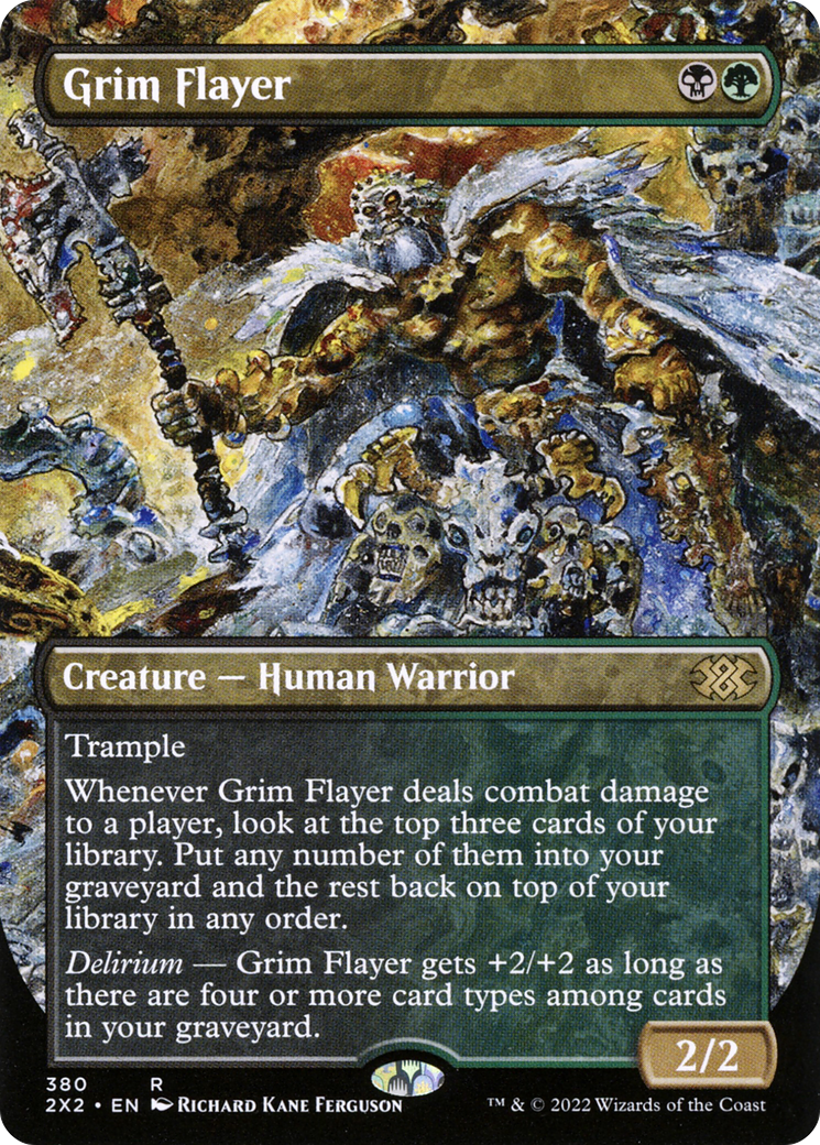 Grim Flayer (Borderless) (2X2-380) [Double Masters 2022] Foil