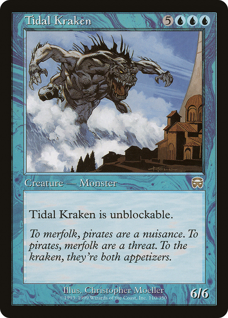 Tidal Kraken (MMQ-110) [Mercadian Masques] Foil