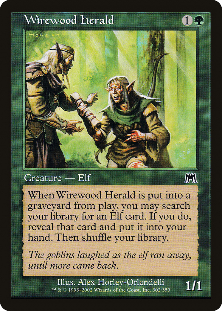 Wirewood Herald (ONS-302) [Onslaught] Foil