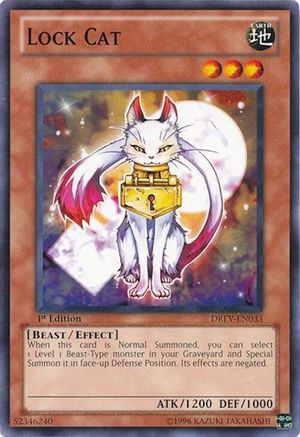 Lock Cat (Common) (DREV-EN033) - Duelist Revolution 1st Edition
