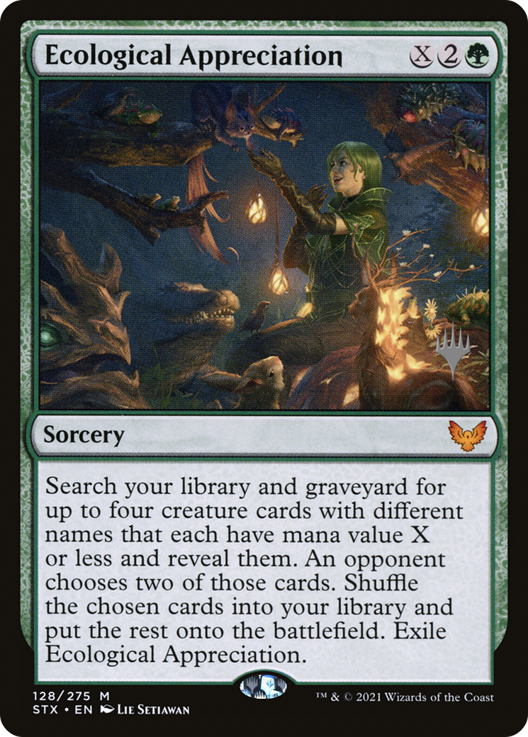 Ecological Appreciation (PPSTX-128) [Promo Pack: Strixhaven: School of Mages Promos] Foil