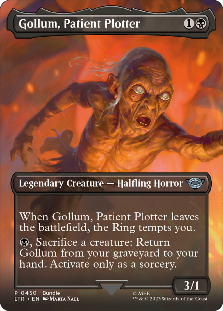 Gollum, Patient Plotter (Borderless) (LTR Bundle) (UMP-450) [Unique and Miscellaneous Promos] Foil