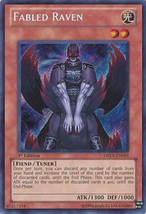 Fabled Raven (Secret Rare) (DREV-EN091) - Duelist Revolution 1st Edition