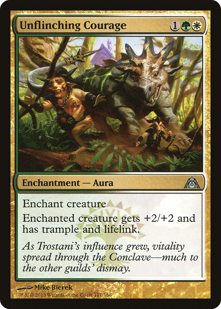 Unflinching Courage (DGM-111) [Dragon's Maze] Foil