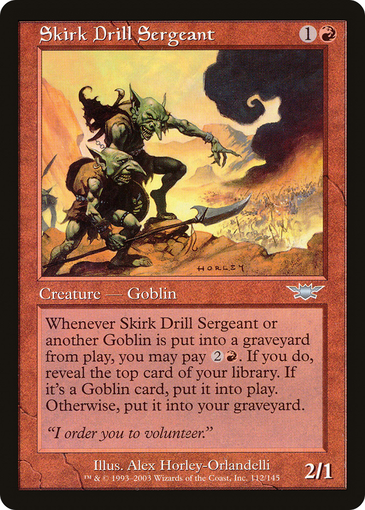 Skirk Drill Sergeant (LGN-112) [Legions] Foil