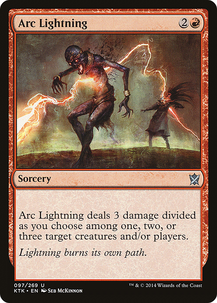Arc Lightning (KTK-097) [Khans of Tarkir] Foil