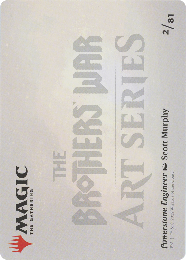 Powerstone Engineer // Powerstone Engineer (ABRO-002) (Borderless) [The Brothers' War Art Series] Foil