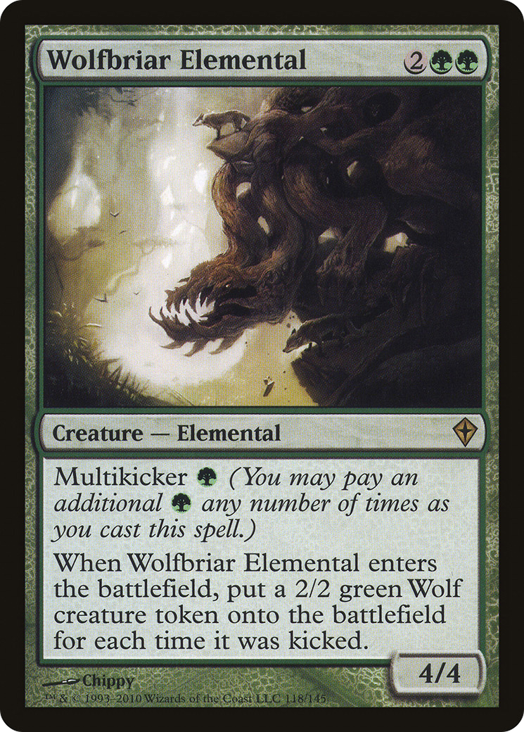 Wolfbriar Elemental (WWK-118) [Worldwake] Foil