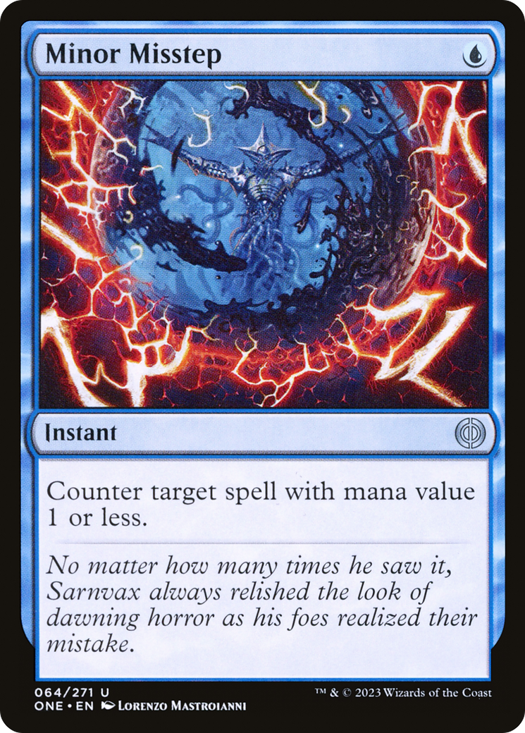 Minor Misstep (ONE-064) [Phyrexia: All Will Be One] Foil
