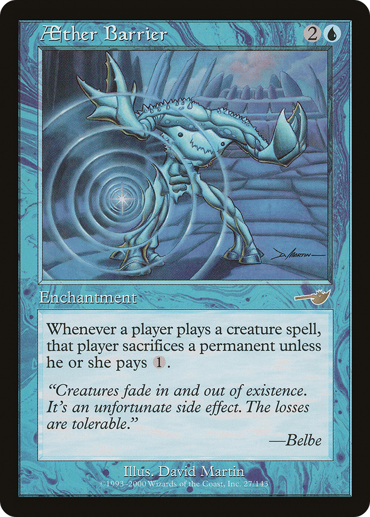 Aether Barrier (NMS-027) [Nemesis] Foil