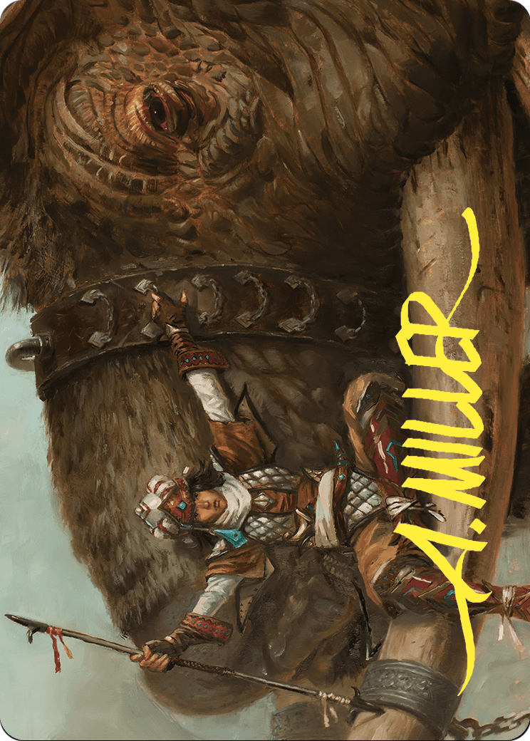 Tuskguard Captain // Tuskguard Captain (ACMM-016) (Borderless) [Commander Masters Art Series]