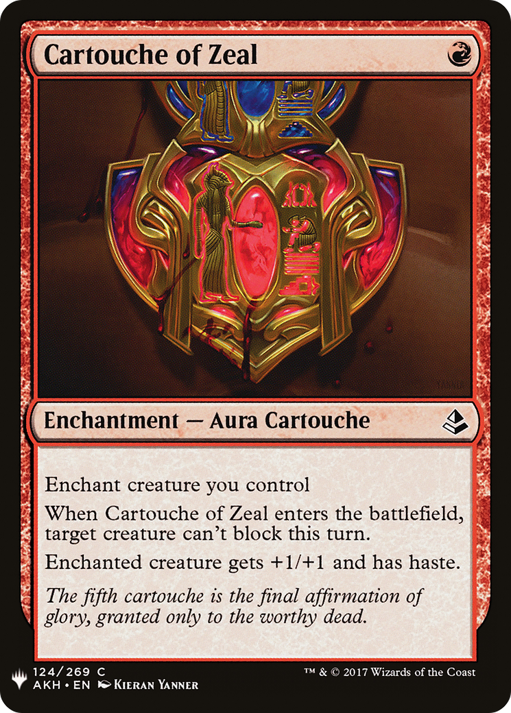 Cartouche of Zeal (LIST-124) [The List]