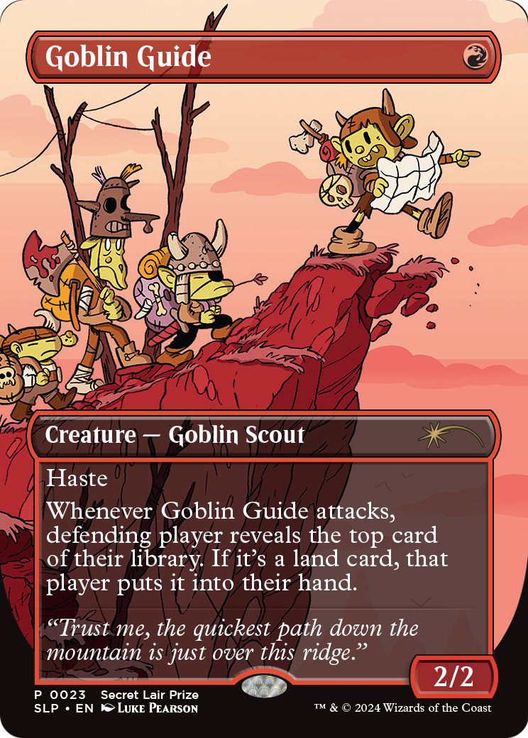 Goblin Guide (SLP-023) (Borderless) [Secret Lair Showdown] Foil