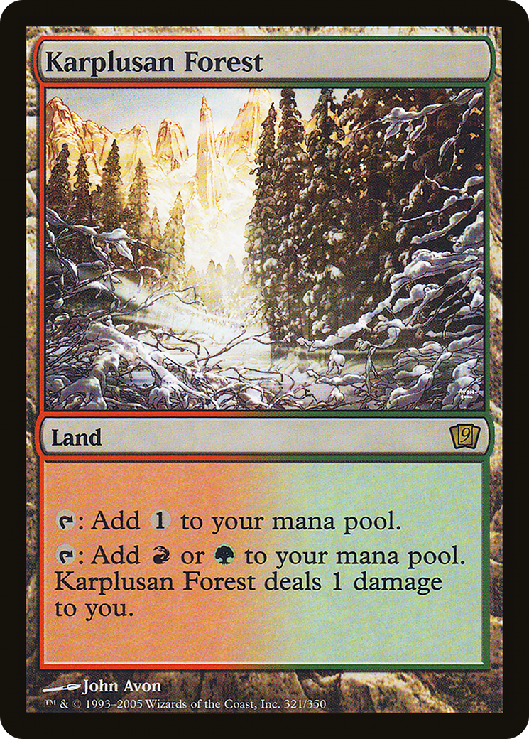 Karplusan Forest (9ED-321) [9th Edition] Foil