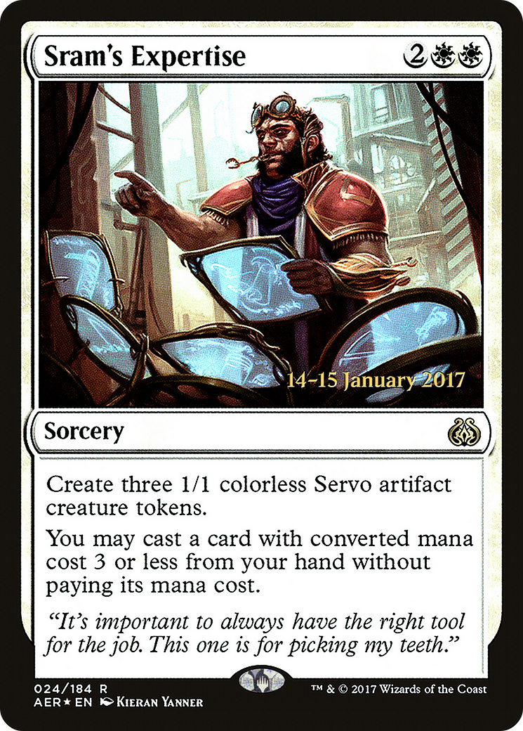 Sram's Expertise (PRE-024) [Aether Revolt Promos] Foil