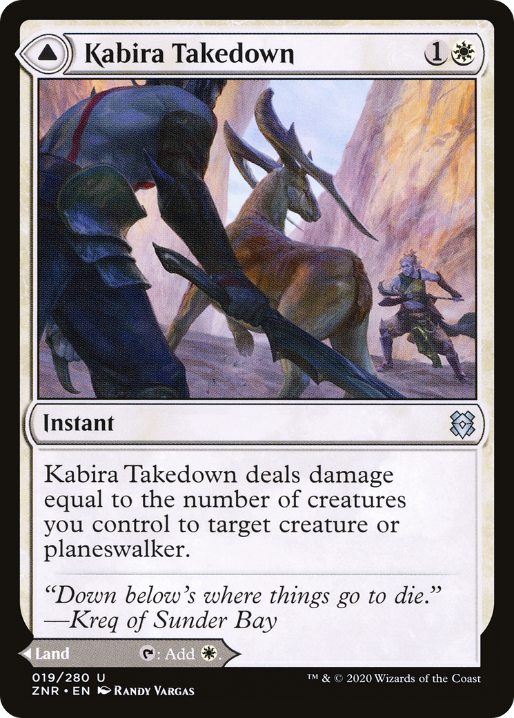 Kabira Takedown (ZNR-019) [Zendikar Rising] Foil
