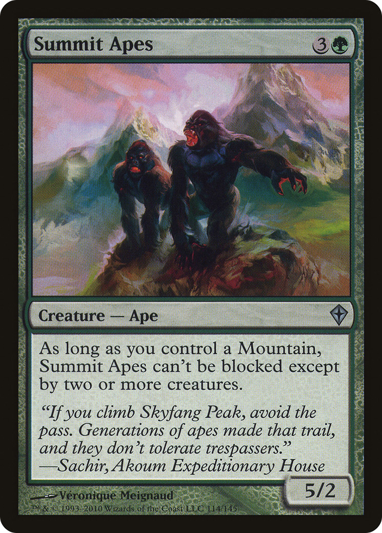Summit Apes (WWK-114) [Worldwake] Foil