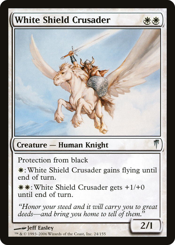 White Shield Crusader (CSP-024) [Coldsnap] Foil