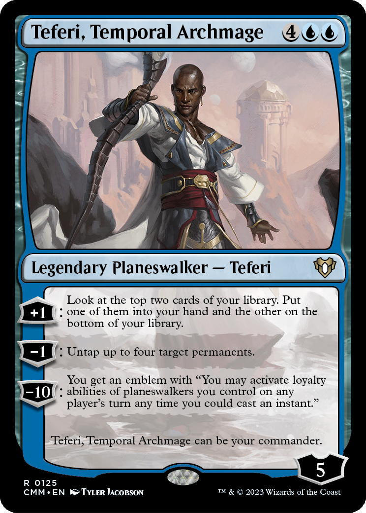 Teferi, Temporal Archmage (CMM-125) [Commander Masters]