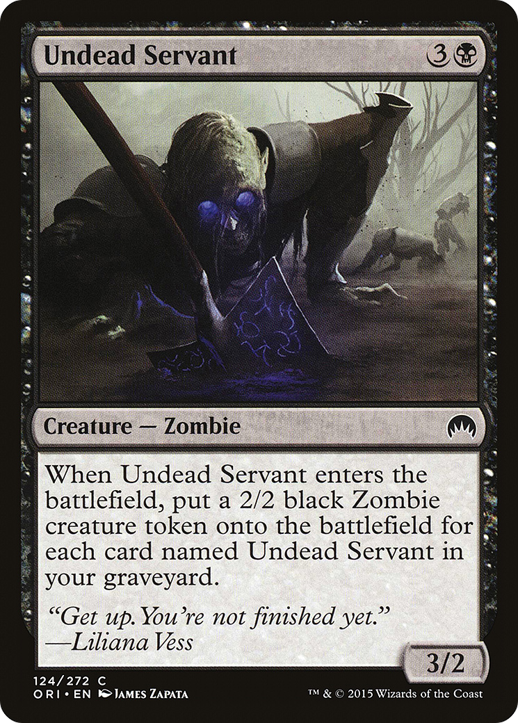 Undead Servant (ORI-124) [Magic Origins] Foil