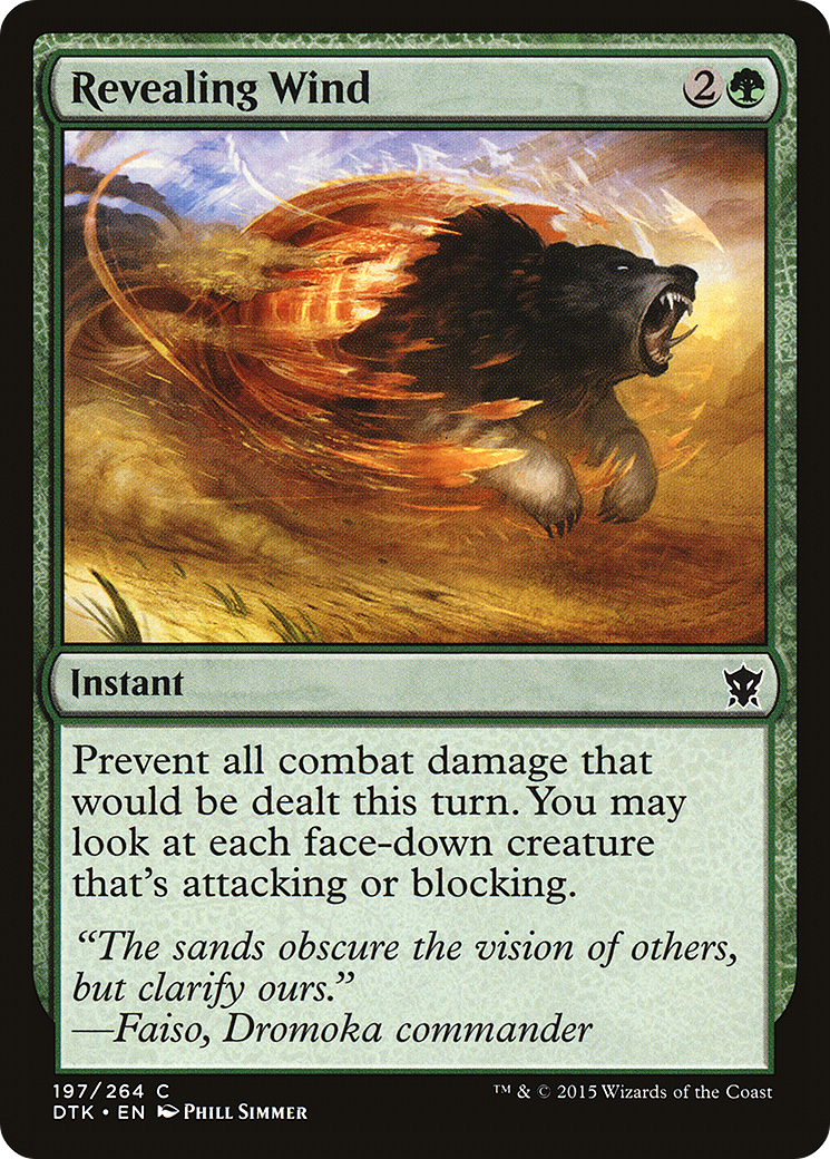 Revealing Wind (DTK-197) [Dragons of Tarkir] Foil
