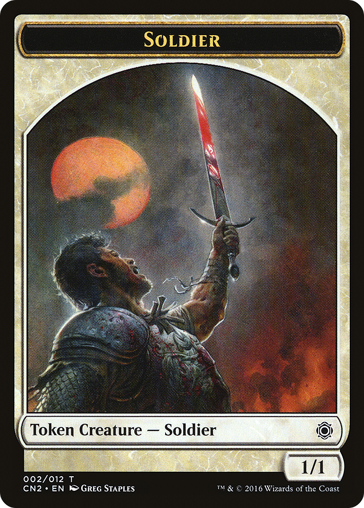 Soldier Token (CN2-002) [Conspiracy: Take the Crown Tokens]