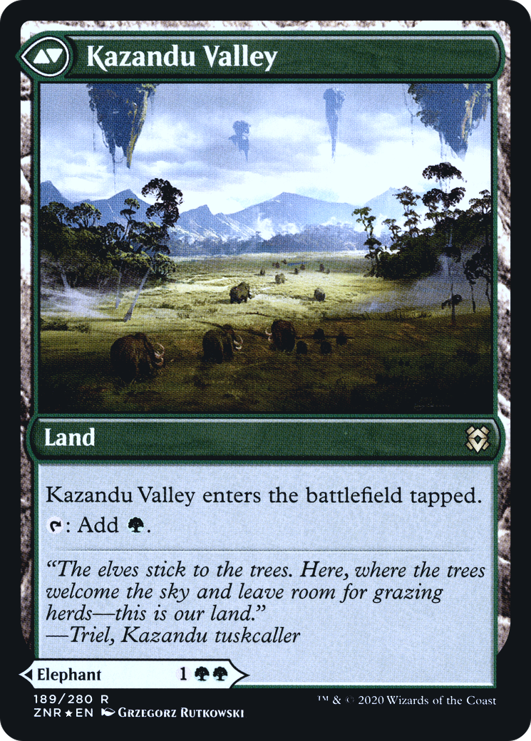 Kazandu Mammoth (PRE-189) [Zendikar Rising Promos] Foil